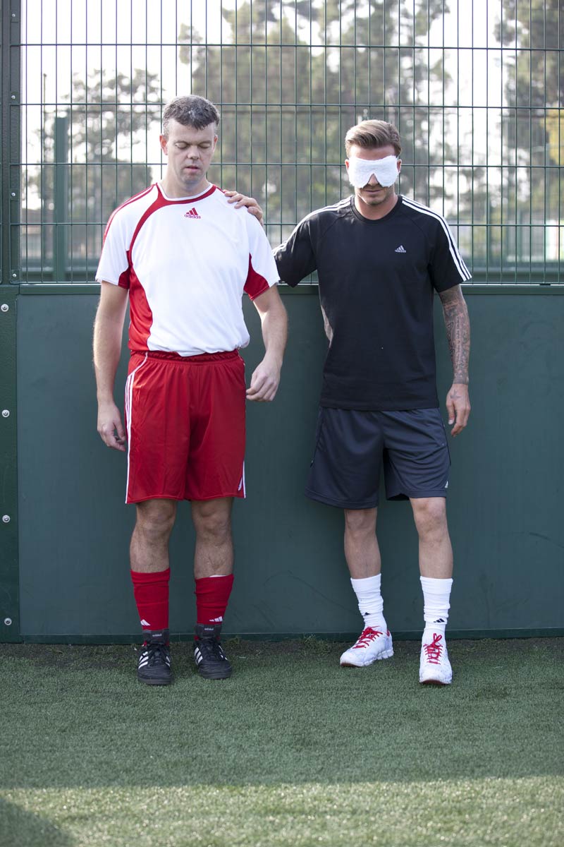 Dave Clarke (left) and David Beckham (picture courtesy of Mark Oblow)